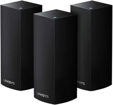 The Linksys Velop Tri-Band Ac6600 Whole Home Wifi Mesh System Black- 3-Pack - £153.27 GBP