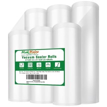 6 Pack 8&quot;X20&#39;(3Rolls) And 11&quot;X20&#39; (3Rolls) Vacuum Sealer Bags Rolls For Food,Com - £32.64 GBP