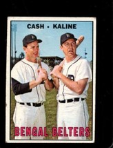 1967 Topps #216 Norm CASH/AL Kaline Vg+ Tigers Bengal Belters *X99091 - £8.47 GBP