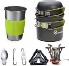 Odoland Camping Cookware Stove Carabiner Canister Stand Tripod And, And Picnic. - £32.06 GBP