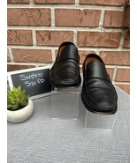 Men&#39;s Santoni Black Leather Loafers Moc. Size 8D Made in Italy MSRP $680 - $150.00