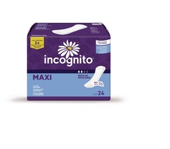 Incognito Maxi Regular Super Overnight Absorbency Sanitary Pads, Unscent... - $329.08 MXN