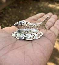 Signore religioso indù in argento 925 Vishnus Pesce Machli, Matasya Avatar... - £22.23 GBP