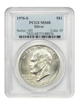 1976-S $1 PCGS MS68 (Silver) - £244.24 GBP