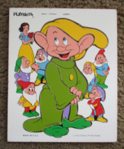 VINTAGE PLAYSKOOL WALT DISNEY &quot;DOPEY&quot; 9-PIECE PUZZLE - £3.86 GBP