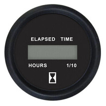 Faria Euro Black 2&quot; Digital Hourmeter Gauge - $66.55