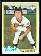 Vintage 1978 Topps Baseball Trading Card #578 Tom Burgmeier Minnesota Twins - £7.70 GBP