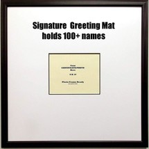 Wedding Graduation Signature Frame Greeting Mat 8x10 Photo 100+ Signatures 28x28 - £38.43 GBP