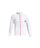 Under Armour UA Men&#39;s Run Anywhere Full-Zip Hooded Jacket Clear White Si... - £77.94 GBP