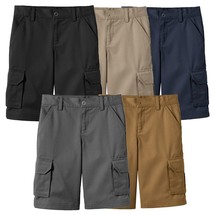 Boys Flex Comfort Super Stretch Cotton Cargo Shorts (Sizes: 8-18) New FR... - $12.79