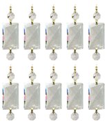 Royal Designs Replacement Chandelier Clear Crystal Prism K9 Quality Rect... - $39.55