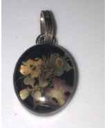 Bouquet Floral Small .925 Silver Pendant - $8.12