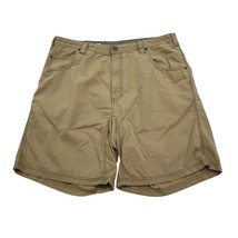 Cabelas Shorts Mens 38 Brown Mid Rise Flat Front 5 Pocket Design Bermuda... - $22.65