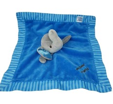 Garanimals Blue Elephant Rattle Friend Security Blanket Stuffed Animal Plush - £36.81 GBP