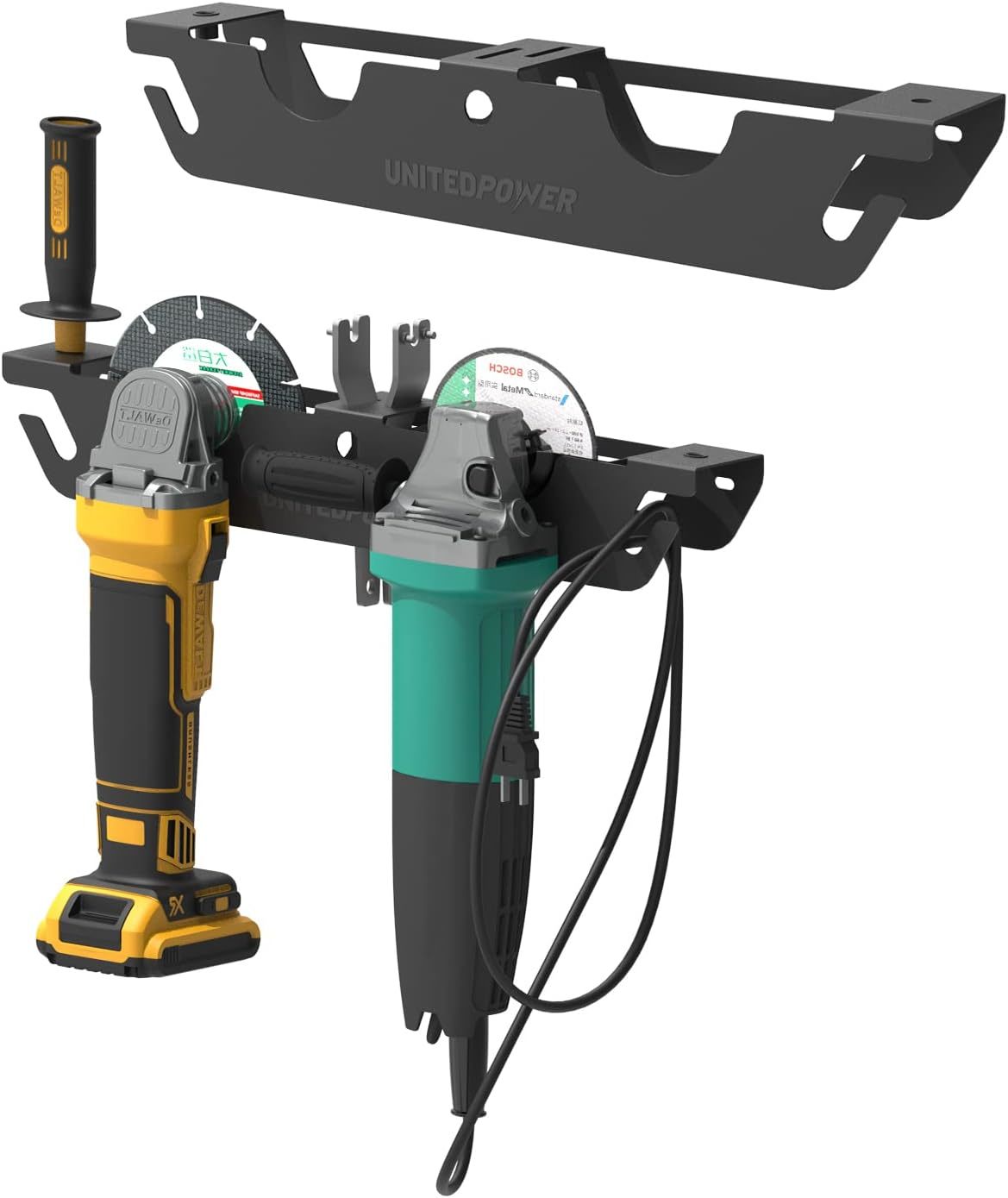 Angle Grinder Holder - 2 Bay Angle Grinder Rack/Stand Storage Rack With ... - $35.99