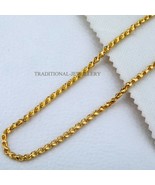 Handmade Man Women Choco 916% 22k Gold Chain Necklace Daily wear Jewelry 20 - £2,201.98 GBP+
