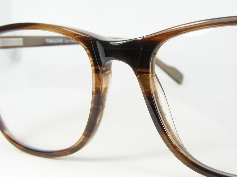 TIMEZONE ISY Col 60 BROWN STRIPED /TORTOISE EYEGLASSES GLASSES FRAME 52-16-135mm Item image 7