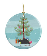 Black Rat Merry Christmas Ceramic Ornament Christmas Tree Hanging Decora... - $34.70