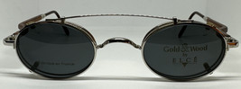 RARE Vintage Gold and Wood By Elce Clip-on 327.B3.16 Unisex Collectors Eyeglass - £203.79 GBP