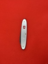 Silver Smooth Alox Victorinox Secretary/Buddy Swiss Army Knife &quot;SCR” Engraved - £37.97 GBP