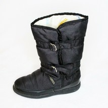Tecnica Winter Snow Boots Black Nylon Faux Fur Lined Rubber Sole size 36  5.5 - £60.12 GBP