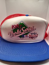 1987 World Series Minnesota Twins Adjustable Snap Back Trucker Cap Hat - $24.75