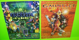 Gauntlet Legends &amp; Dark Legacy Arcade Game Flyers Original NOS Lot Of 2 - £22.17 GBP