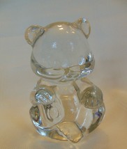 Fenton Art Glass Clear Bear Figurine  - $29.69
