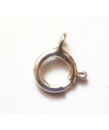 F13 925 7MM STERLING SILVER SPRING CLASPS JEWELRY MAKING FINDINGS CRAFTS... - $7.92