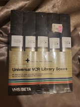 Jasco HE+ 5 Pack Universal VCR Library Boxes VHS / Beta Storage Boxes HE... - $4.98