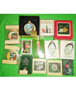 Lot of 13 Vintage Hallmark 70&#39;s 80&#39;s Christmas Ornaments Ball - $272.41 MXN