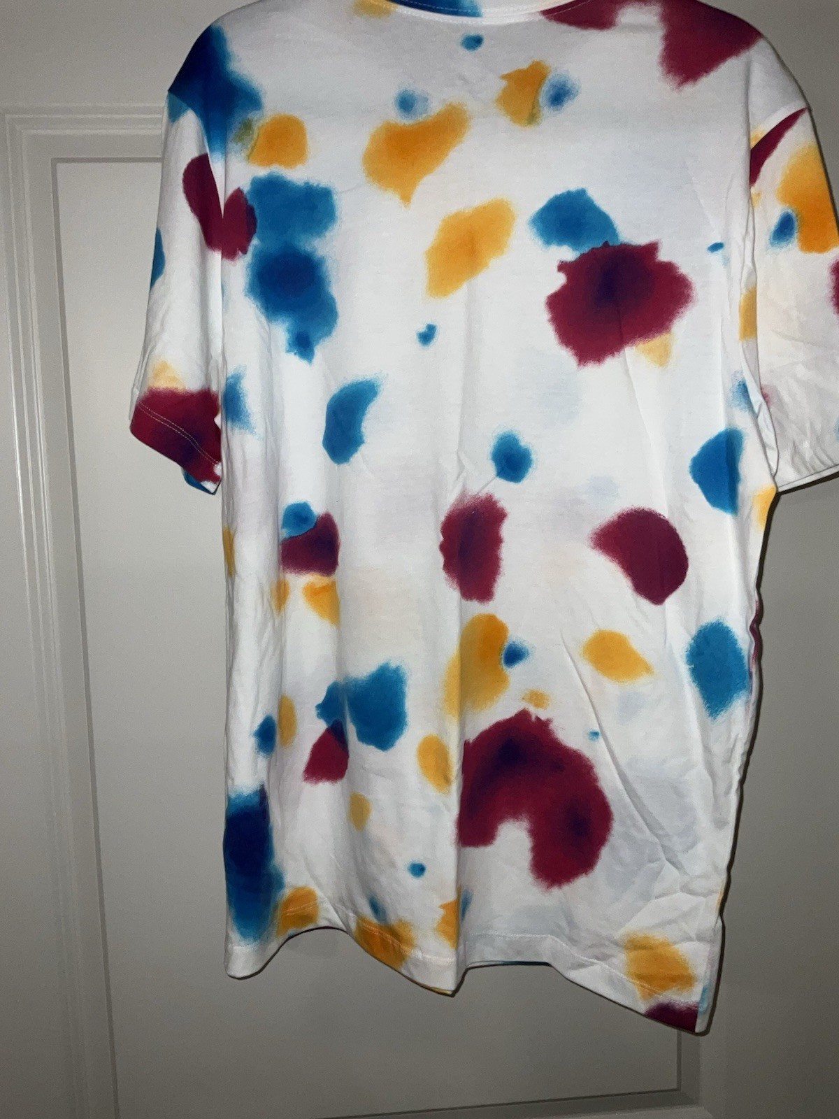 Large-Nike Sportswear NSW Tie Dye Festival AOP Swoosh White T-Shirt Item image 7