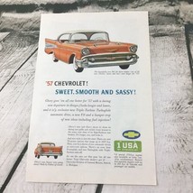 Vintage 1956 Advertising Art print 57 Chevy Chevrolet - £7.77 GBP