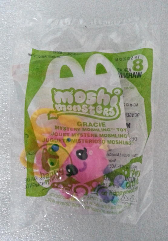 Primary image for McDonalds 2012 Moshi Monsters Gracie No 8 Mystery Moshling Backpack Clip Toy