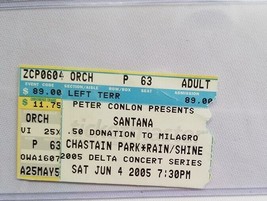 CARLOS SANTANA - VINTAGE 2005 CONCERT TOUR TICKET STUB - £7.84 GBP