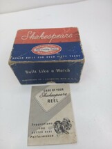 SHAKESPEARE TRUE BLUE 1956 Vintage Fishing Reel BOX &amp; MANUAL ONLY NO REEL - $8.41