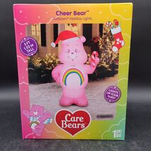 New Care Bears Cheer Bear w/Santa Hat Christmas Holiday Yard Inflatable ... - $39.58