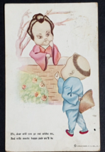 Japanese Valentines Day Postcard c1910s Romance Anglo-American PC - $14.99