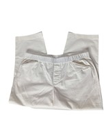 Lands&#39; End Women&#39;s Mid Rise Cropped Chino Pants Petite 16P Solid White - $34.02 CAD