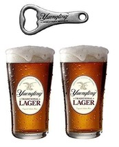 Yuengling Traditional Lager 2 Beer Pint Glasses and 1 Yuengling Bottle O... - £42.80 GBP