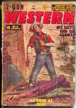 2-Gun Western 2/1956-Red Circle-one of the last pulp mag by Marvel Comics-G - £30.45 GBP