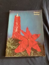 Vintage Ideals Greetings At Christmas Mini Booklet 1955 Poetry Inspirational - £7.54 GBP