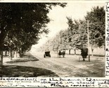 Vtg Carte Postale 1907 Boulevard Dirt Street Vue Avec Autos &amp; Chevaux Fort - $44.01