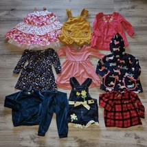 Baby Girls Clothes Lot 11 Size 12-18-24M Jacket Dresses Overalls - $35.50