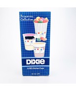 Dixie 5oz Kitchen Cups Primaries Collection Vintage 80s Floral Stripe 10... - $38.65