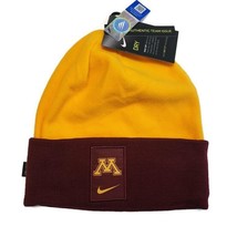 Nike Team Issue Minnesota Golden Gophers Winter Beanie Cap 2-Tone One Size - £12.62 GBP