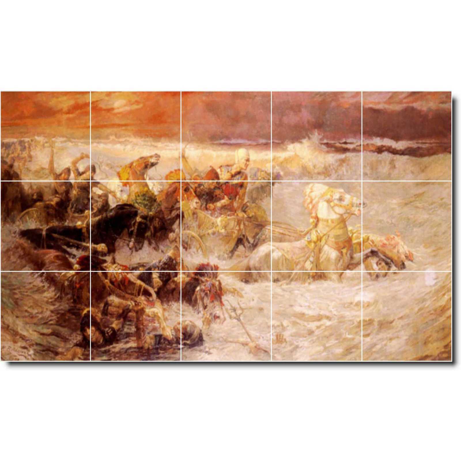 Bridgman frederick pharaoh s army engulfed by the red sea