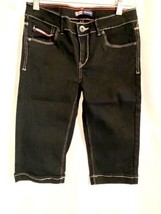 Girls Levis Skimmer Capri Black Denim Jeans Size 10 Reg Worn Once - £11.99 GBP