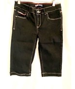 Girls Levis Skimmer Capri Black Denim Jeans Size 10 Reg Worn Once - $15.00