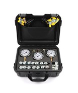 Hydraulic Pressure Test Kit 250/400/600Bar, 3 Gauges 16 Couplings 3 Tee - $137.99